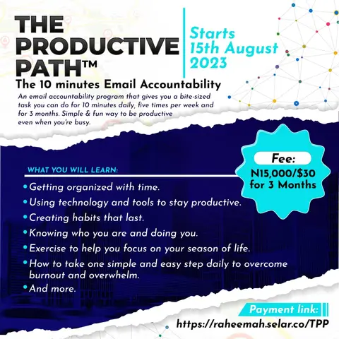 The Productive Path⢠Email Accountability (3 months)